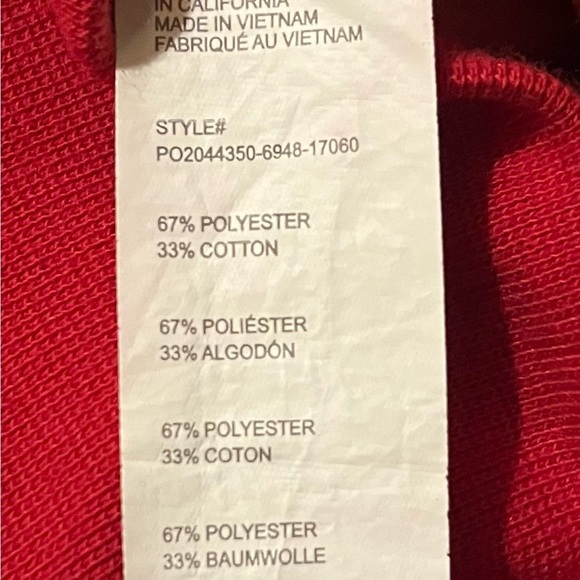 Fabletics Red Zaylee Funnel Neck Pullover Sweatshirt - Size XL - Picture 9 of 9